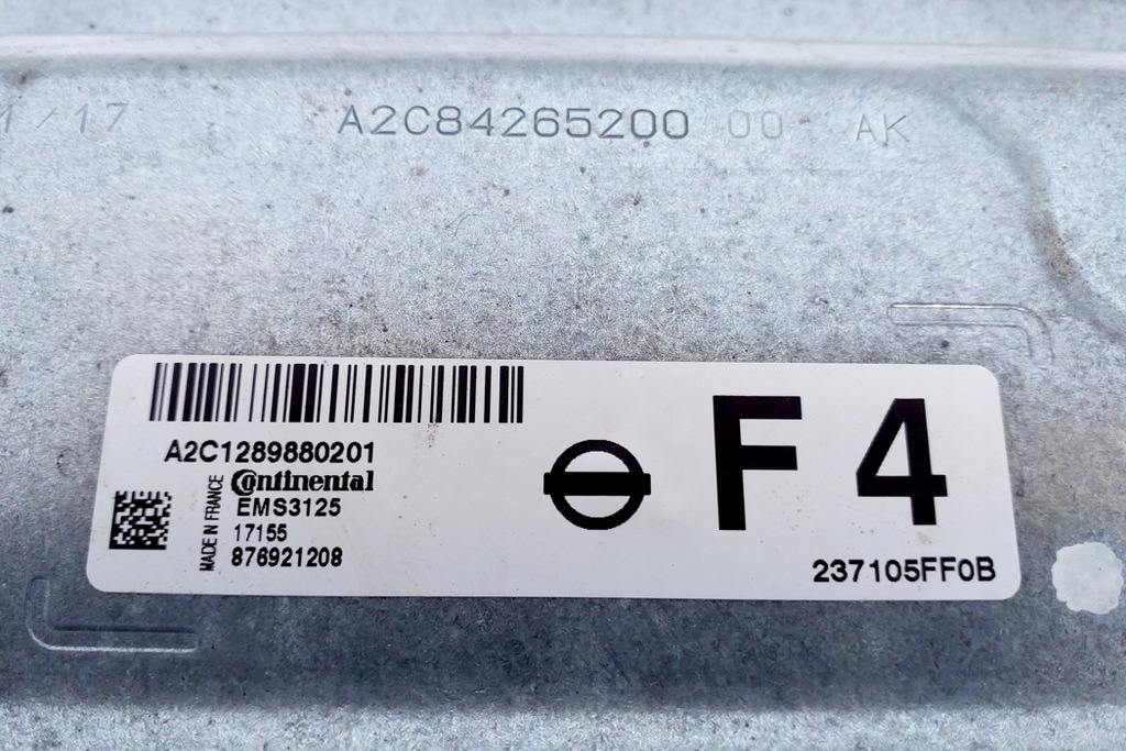 Motor Computer Nissan Micra V (K14) 237105FF0B 1.0L Benzin 52KW 2017 Product image