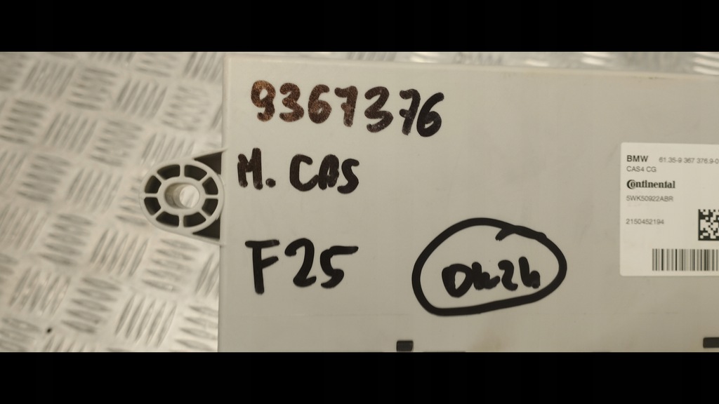 BMW F10 F11 F25 CAS-CONTROLLER-MODUL CAS4 9367376 Product image