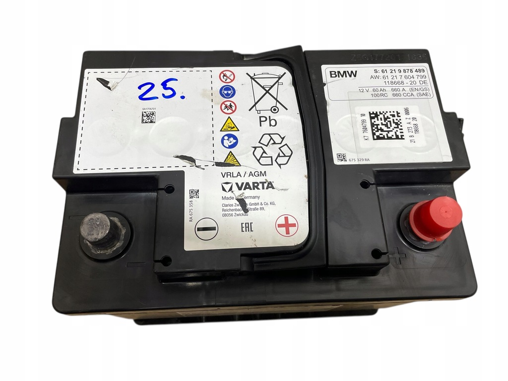 AGM START-STOP 12V 60AH 660AH BMW 2021R Batterie Product image