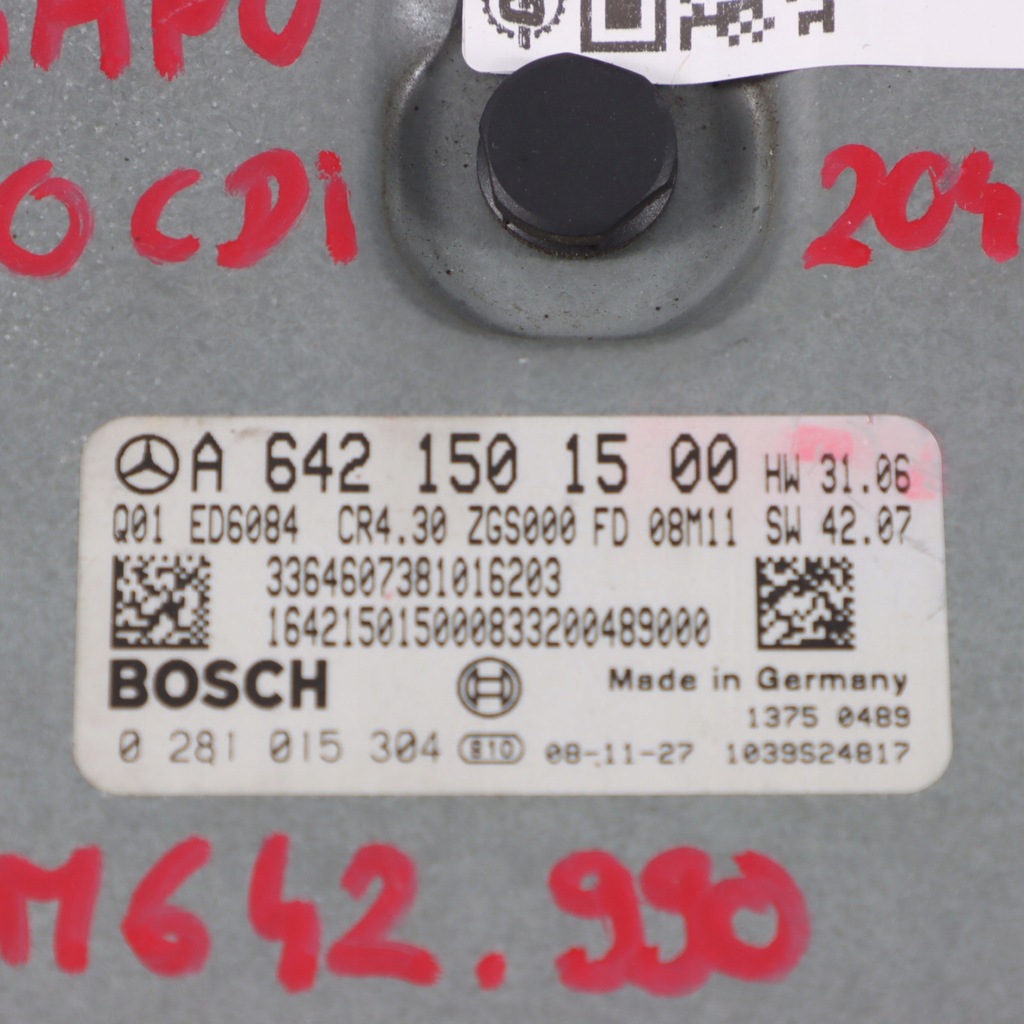 Mercedes W639 3.0CDI OM642.990 ECU A6421501500 Automatischer Motor Product image