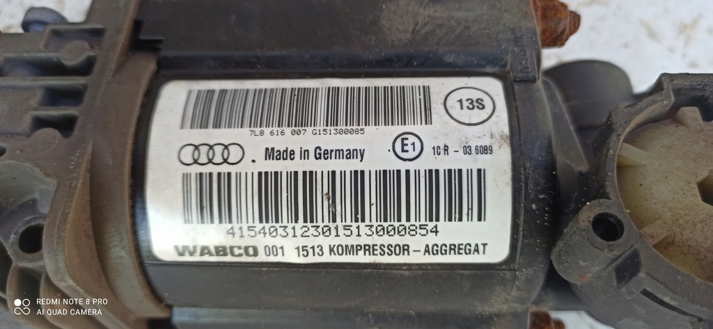 AUDI Q7 FAHRWERKSKOMPRESSOR 7L8616007 4420512661 Product image