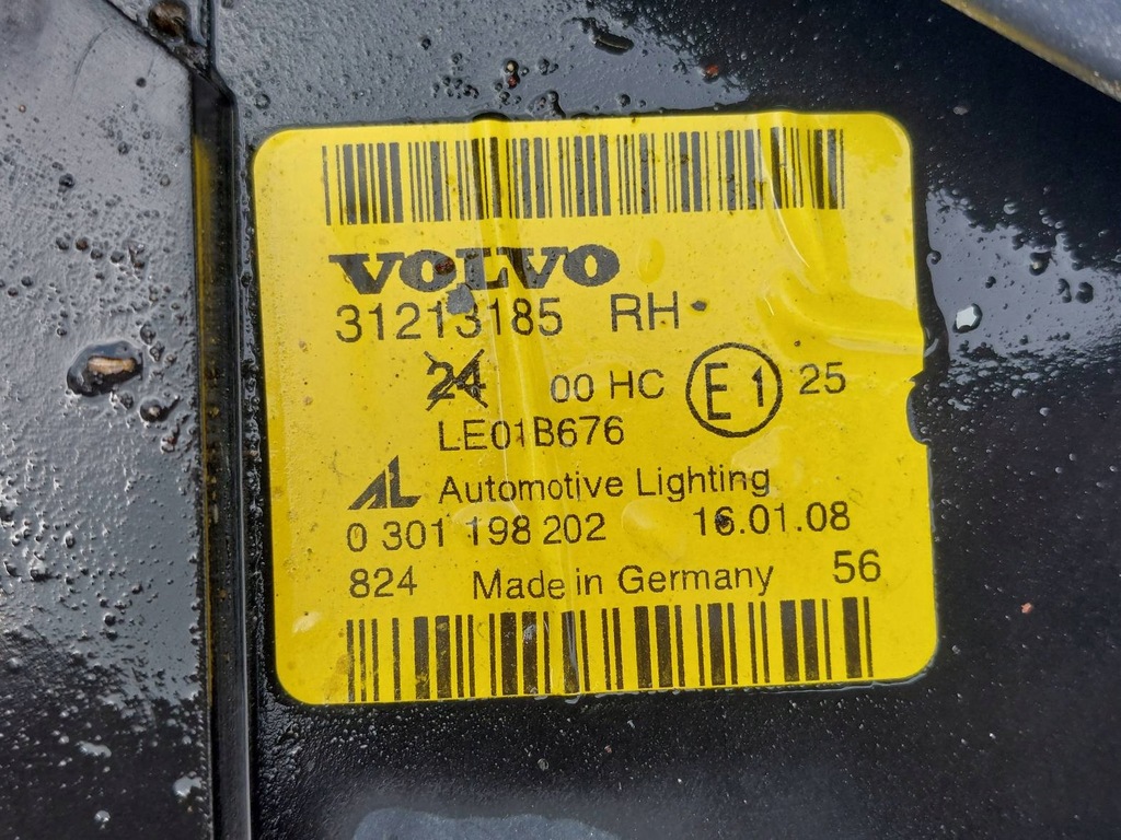 RECHTE FRONTLEUCHTE VORNE RECHTS VOLVO V50 I S40 II EU EUROPA 31213185 Product image