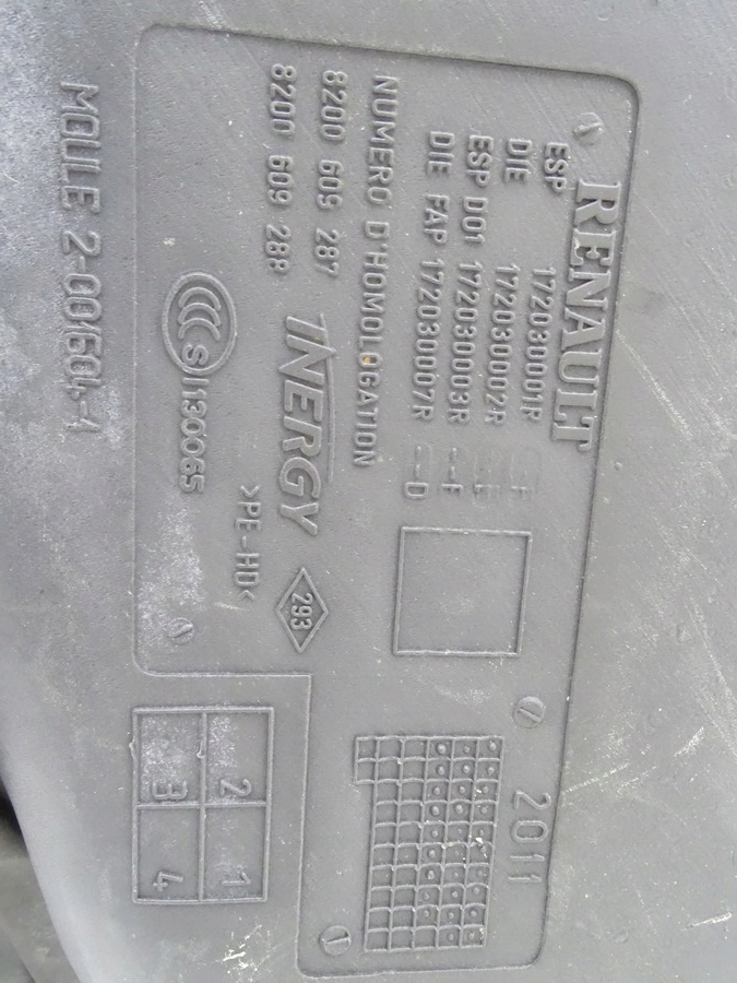 RENAULT LAGUNA III 07-15 TANK DIESELKRAFTSTOFFTANK 8200609287 8200609288 Product image