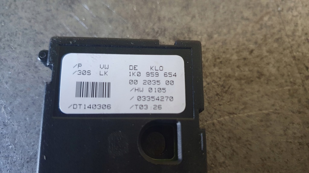 SEAT SKODA VW - LENKWINKELMODUL 1K0959654 Product image