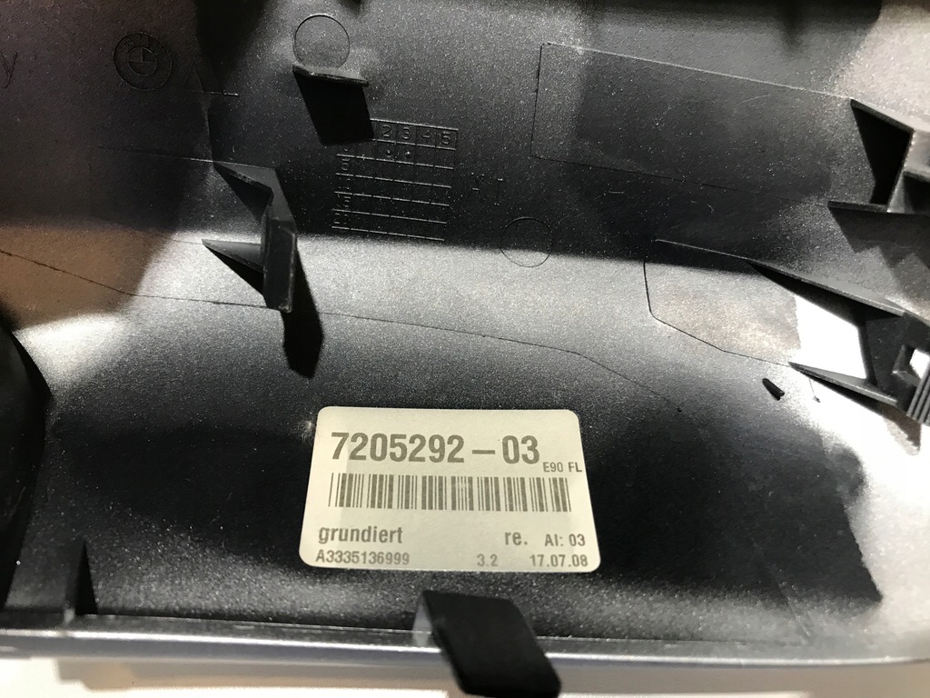 BMW 3 E90 E91 7205292-03 Spiegelgehäuse Product image