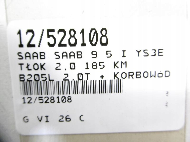 SAAB 9 5 I YS3E KOLBEN PLEUEL 2,0 185KM B205L Product image