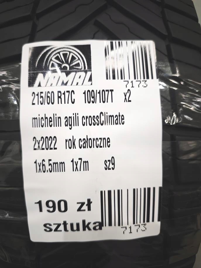 215/60r17c Michelin 2022 alle Reifen 7mm 7173 Product image
