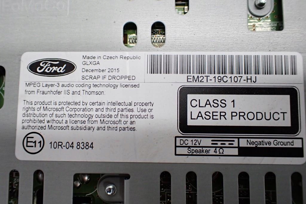 RADIO NAVIGATION NAVI SYNC2 DISPLAY EUROPA FORD EDGE II MK2 17R Product image