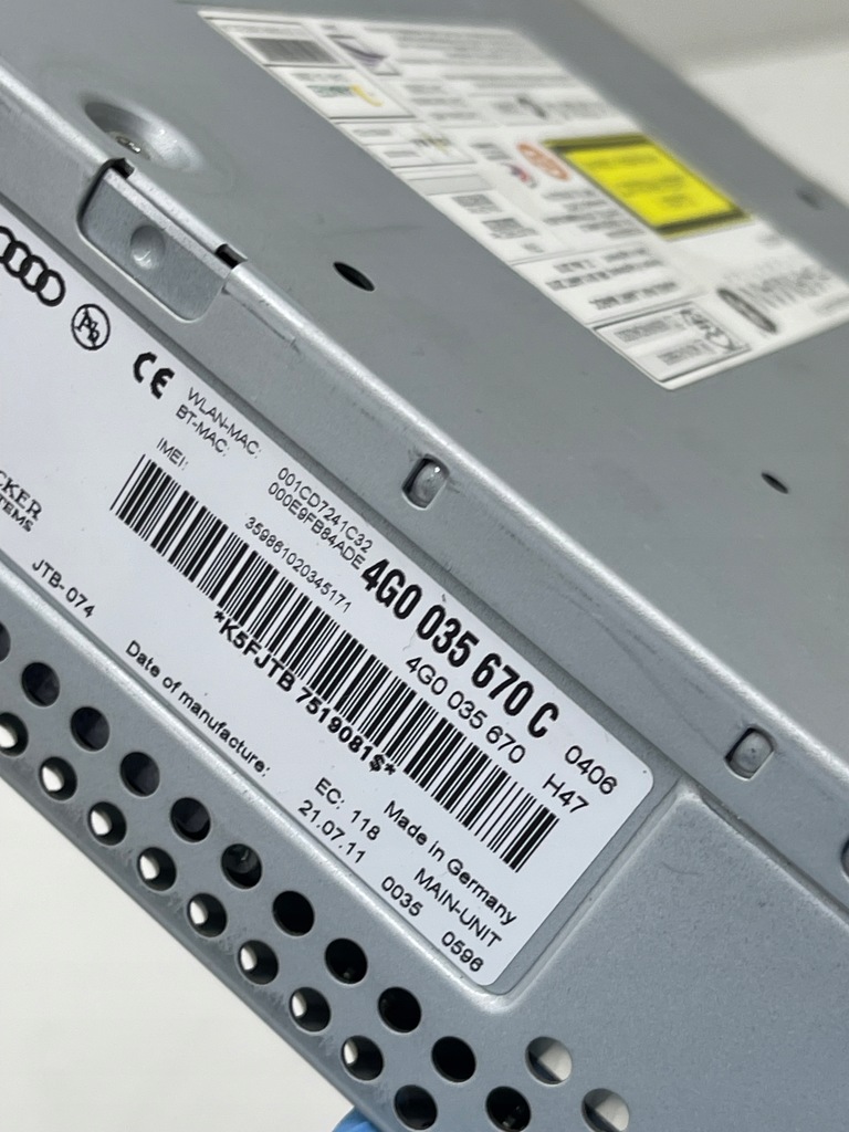AUDI A6 A7 C7 Lesemodul, Multimediaeinheit, NAVI MMI NAVIGATION, LEGAL Product image
