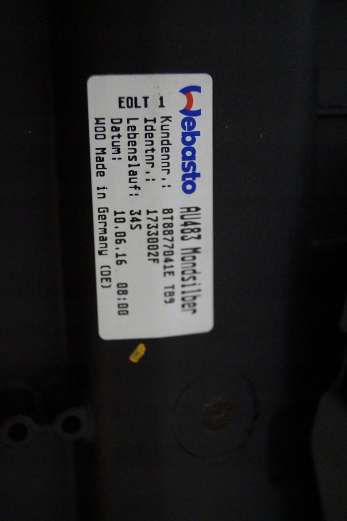 AUDI A5 8T KOMPLETTES SONNENDACH 8T8877041E TB9 Product image