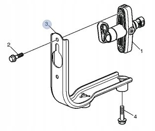 HEBEL MONTAGEHALTERUNG FÜR STROMSCHALTER VOLVO FH4 FH5 21408645 B-B Product image