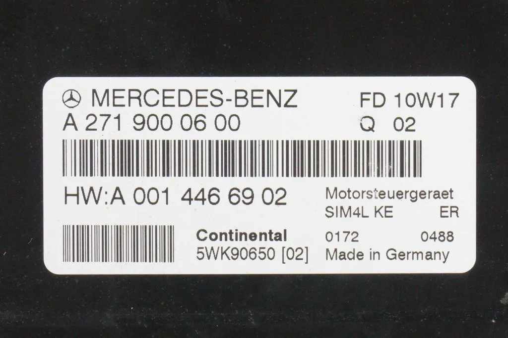 COMPUTER MERCEDES CLC W203 1.8 A2719000600 Product image