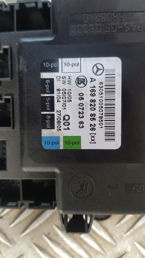 MERCEDES B-KLASSE W245 COMPUTERCONTROLLER LINKS HINTEN A1698208526 Product image