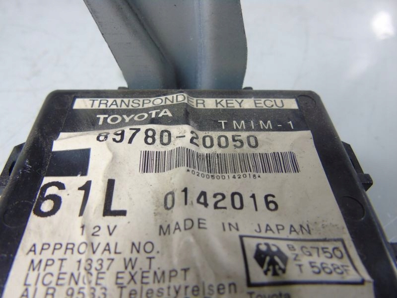 TOYOTA CELICA VI MODULCONTROLLER 89780-20050 Product image