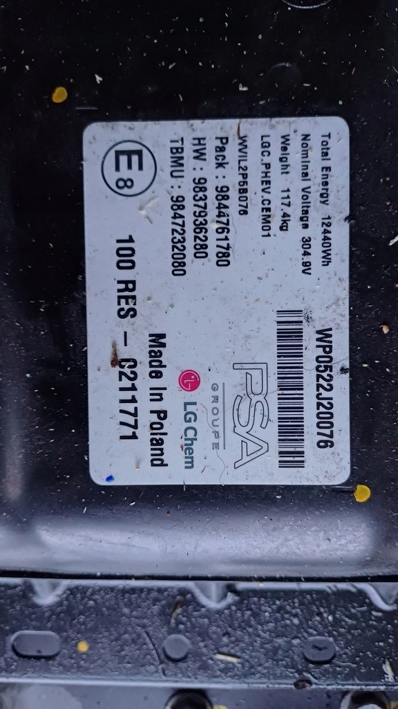BATTERIE HYBRID OPEL CITROEN PEUGEOT 1.6 THP Product image