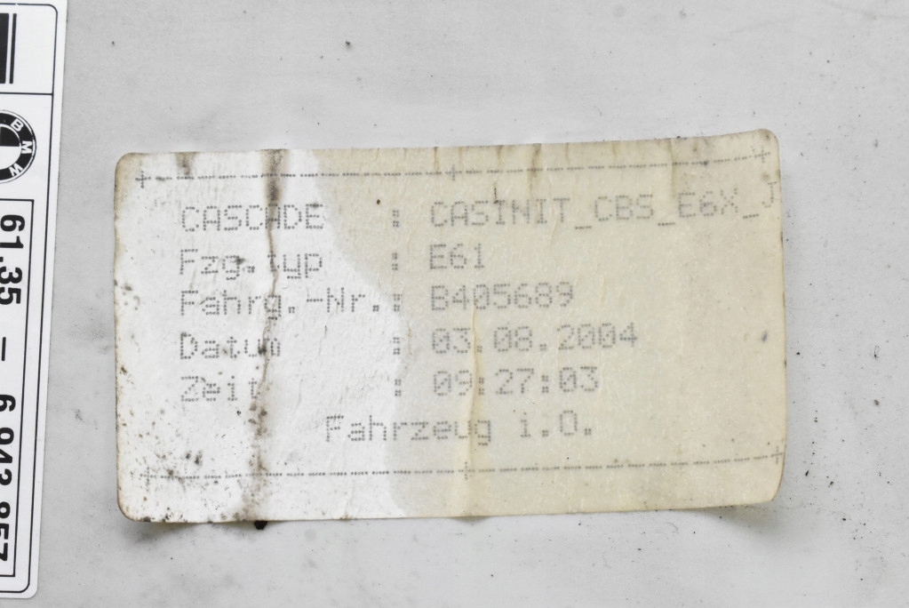 Controller Cas2-Modul 6943857 BMW E60 E61 3.0 D 231 km 03-07 Product image