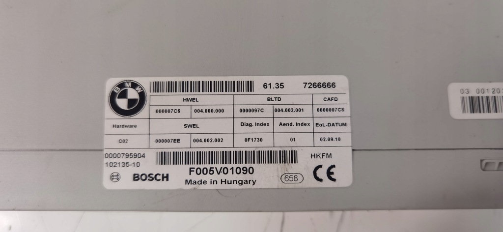 BMW F11 GAP CONTROLLER MODUL 7266666 Product image