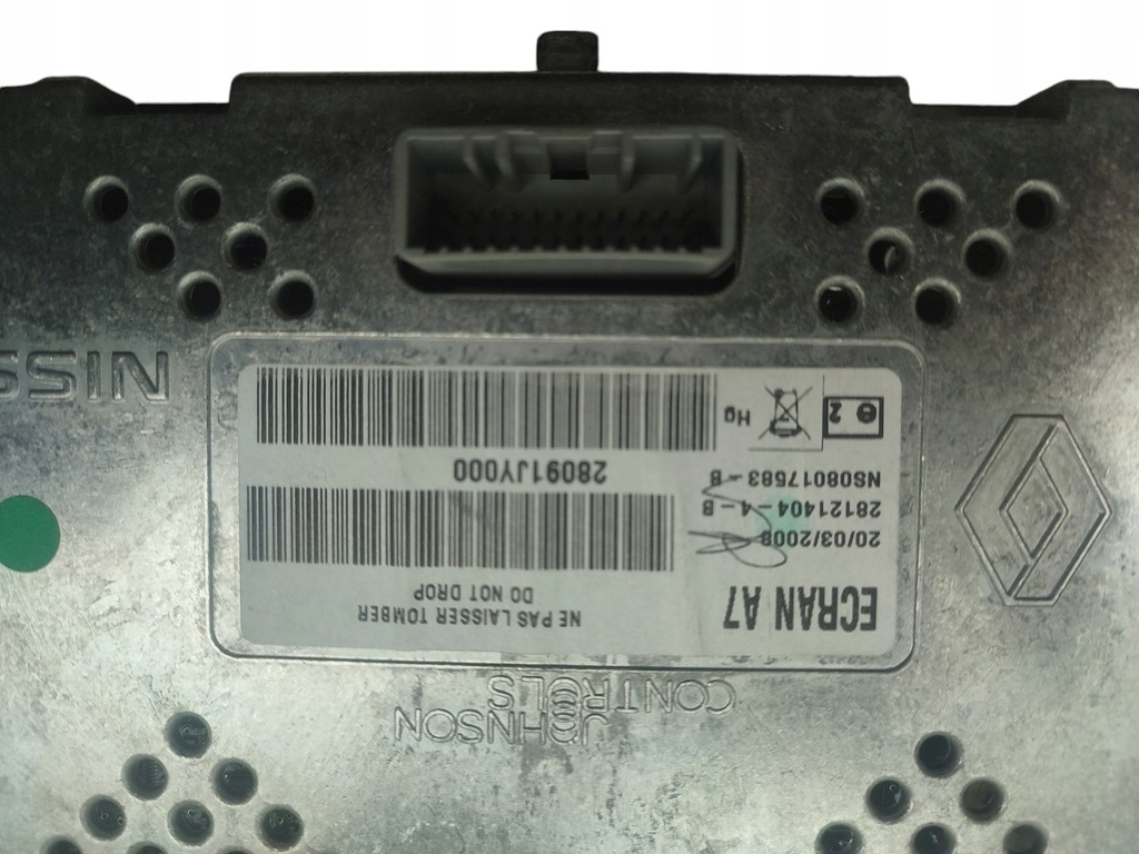 NAVIGATIONSDISPLAY RENAULT KOLEOS I HY (2008-2013) 28091JY000 Product image