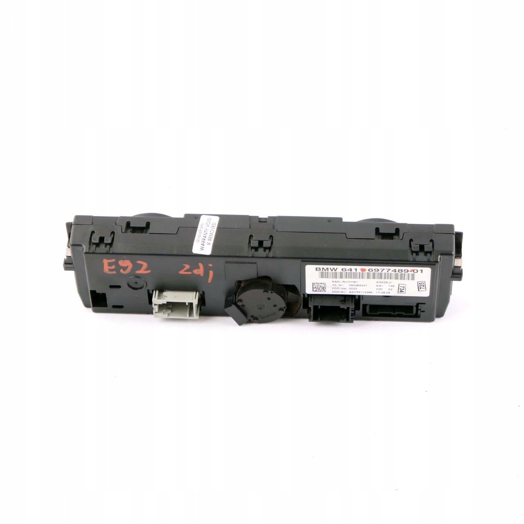 BMW E92 E93 Klimaanlagen-Bedienfeldschalter 6977489 Product image