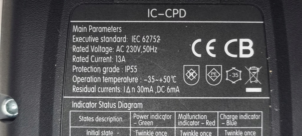 Schnelles elektrisches Ladegerät 230W Typ2 EVP3-2-16A5-E-0V0S Product image