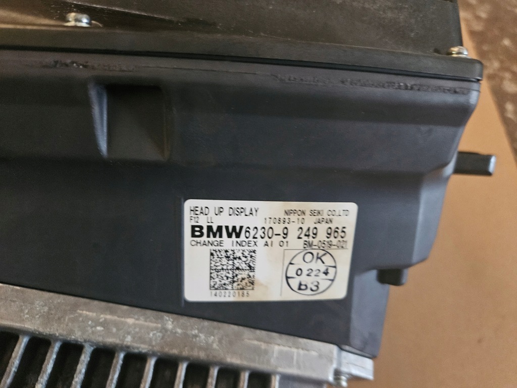 BMW 6 F06 F12 F13 HEAD UP DISPLAY ZÄHLER UHR 6230 9249965 Product image