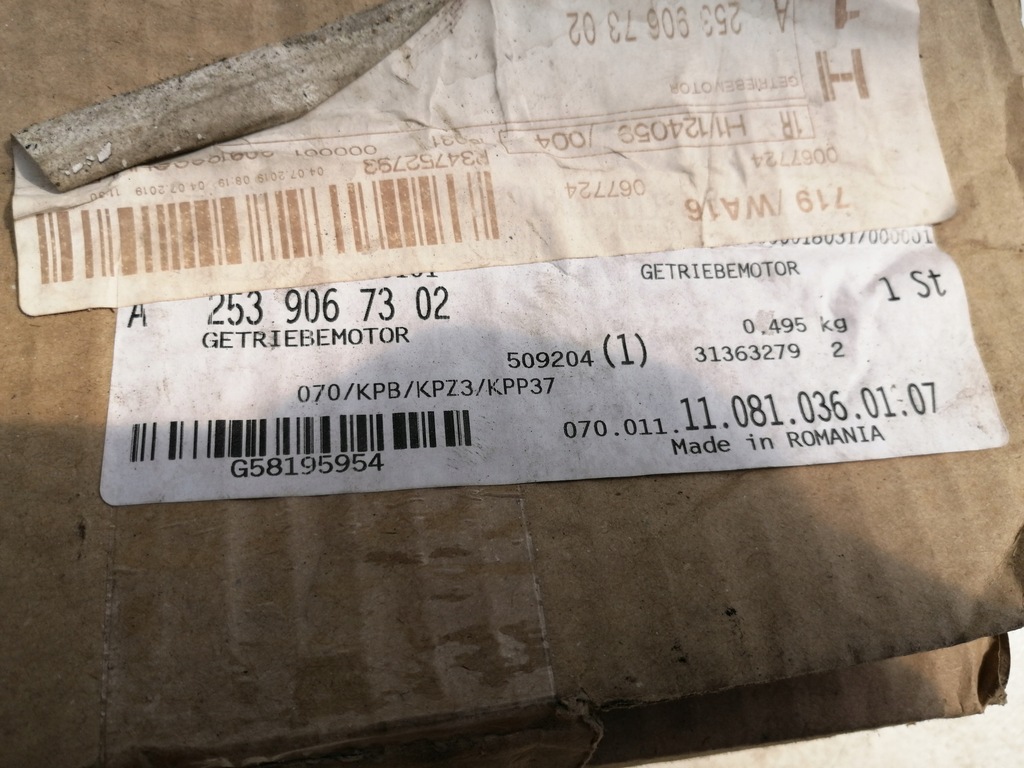 MERCEDES GLC 253 PANORAMA SCHIEBEDACHMOTOR A2539067302 A2539023005 Product image