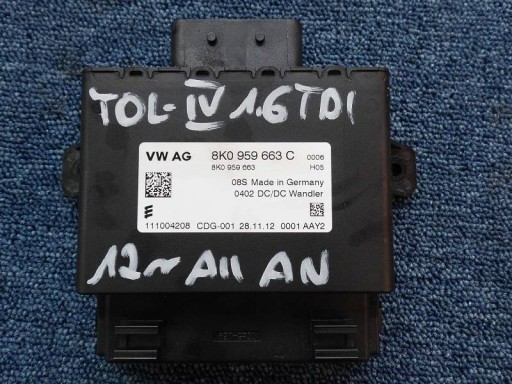 Spannungsstabilisatorregler 8K0959663C TOLEDO IV RAPID A4 B8 A5 8T