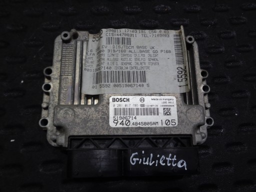 MOTORCOMPUTER 51906714 1.6 JTDM ALFA GIULIETTA