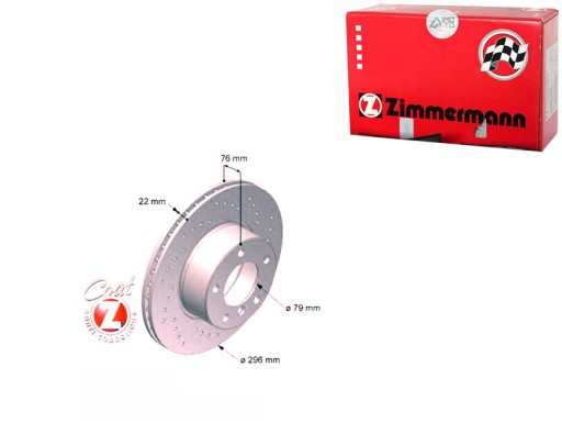 BREMSSCHEIBEN 2ST BMW 5 E39 95-03 ZIMMERMANN