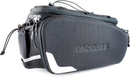 Racktime Unisex - Odin Fahrradbeutel für Erwachsene, schwarz, 13 l + 10 l