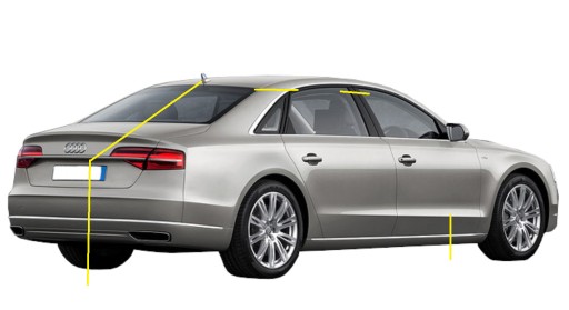 AUDI A8 4H D4 LANG HINTERES TEIL HINTEN RECHTS LANG