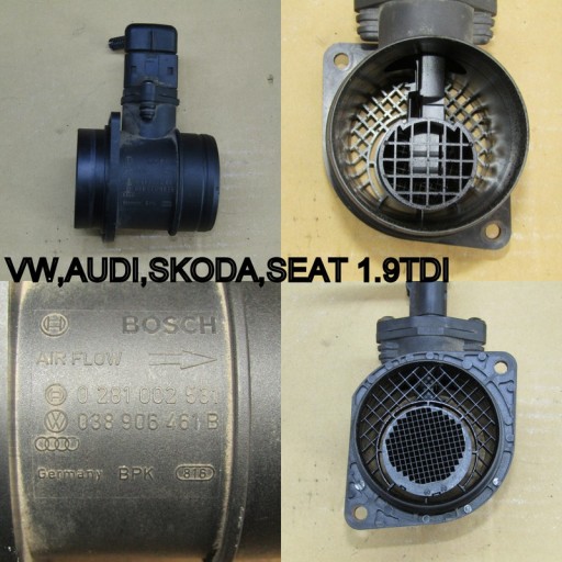 DURCHFLUSSMESSER AUDI VW SEAT SKODA 1.9TDI