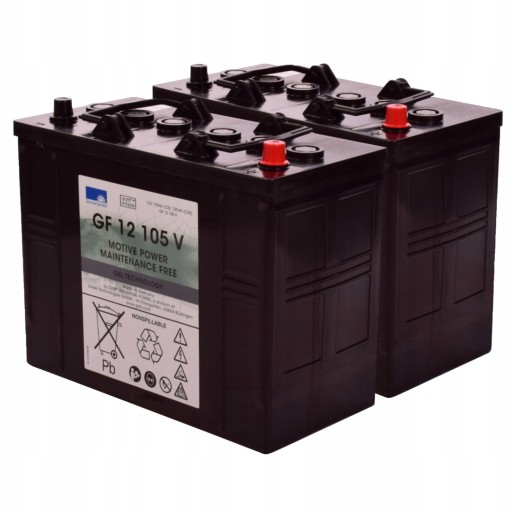 2 x BATTERIE 12V 105Ah SONNENSCHEIN GEL - GEL-BATTERIE-SET