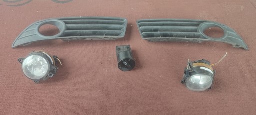 VW POLO 9N FL LIFT VORDERSTOßSTANGENKITTER + SCHEINWERFER + LICHTSCHALTER
