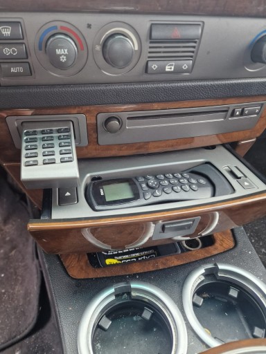 Rahmenrahmen +Telefon Holz BMW 7 E65 01-05