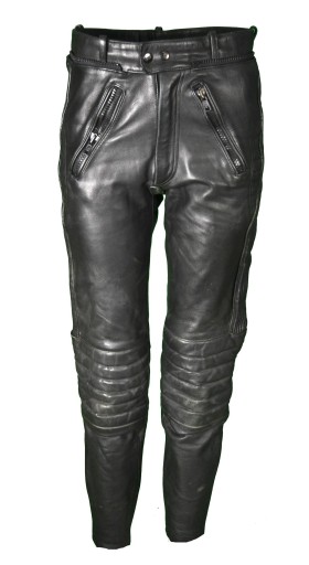 HERREN POLO MOTORRADHOSE LEDER CHOPPER 48 S