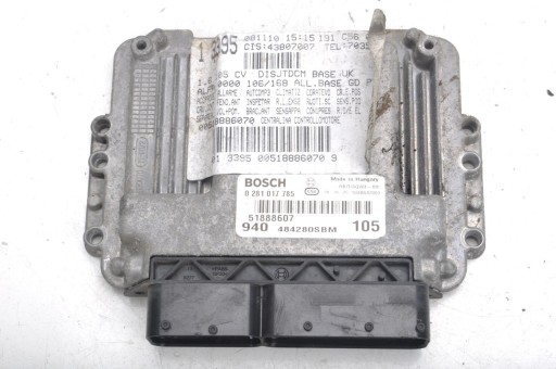 Alfa Romeo Giulietta Computer Engine Controller 5188607 028101785