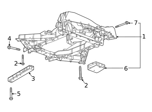 Chevrolet Corvette C8 2020–24 Kinderwagen mit Schlitten hinten