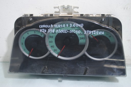 ZÄHLER TOYOTA COROLLA VERSO II 2.0 D4D Kilometerstand 379729 km 83800-0F090