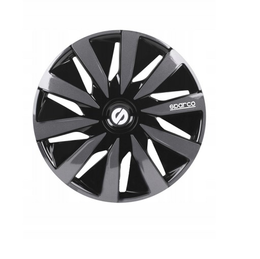 Sparco Lazio 16 "Car Hubcaps 3 Black Universal