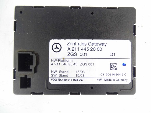 Mercedes W211 W215 W245 GATEWAY-MODUL A2115403545